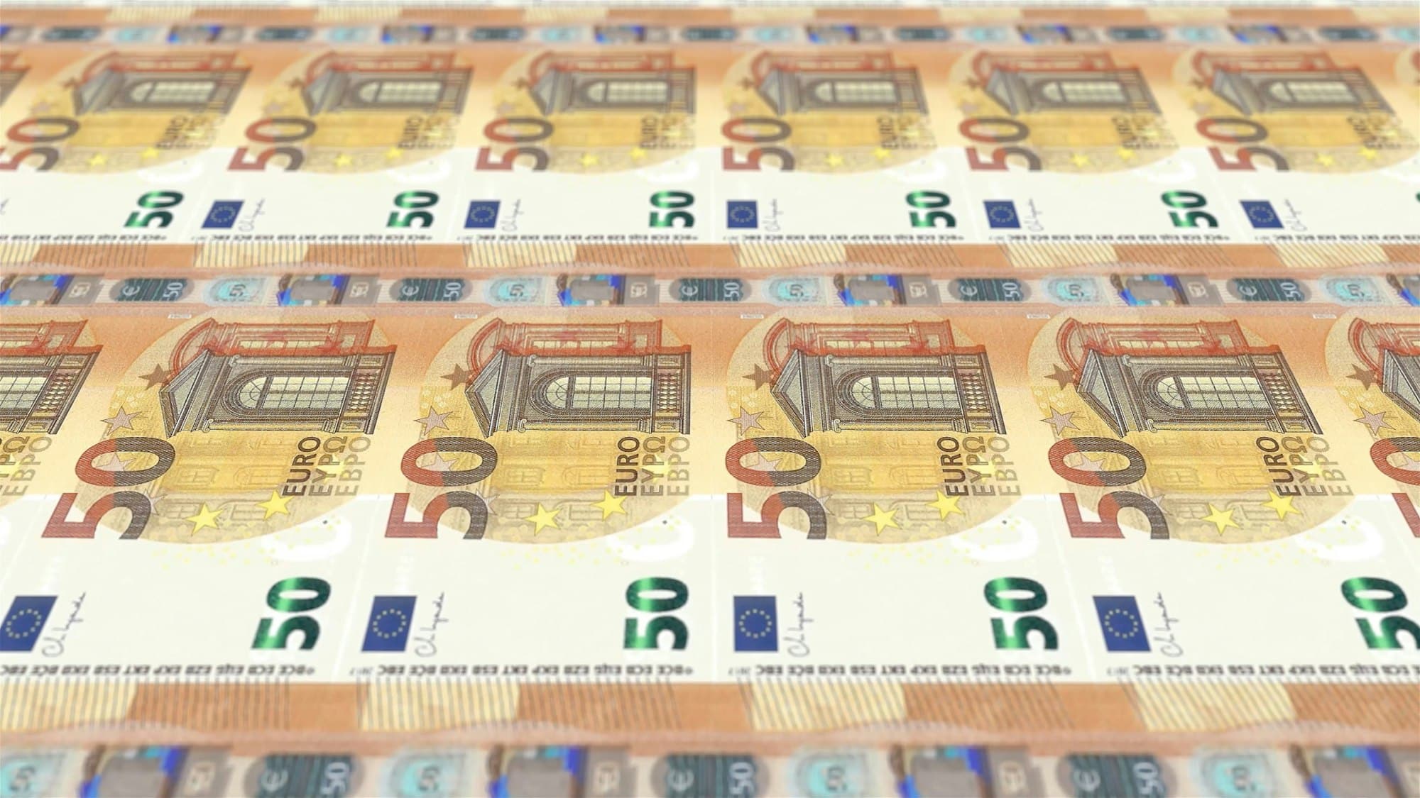 Euro Banknotes Money / Euro / Currency € / 50 EUR